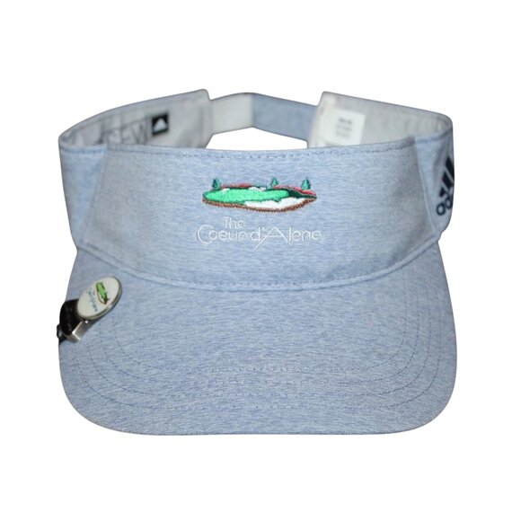 The Coeur d' Alene Golf Club Women's Adidas Visor Cap Hat With Ball Spot - Picture 1 of 5